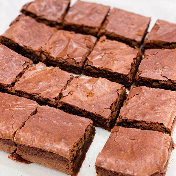 Chocolate Brownie cut into 16 pieces