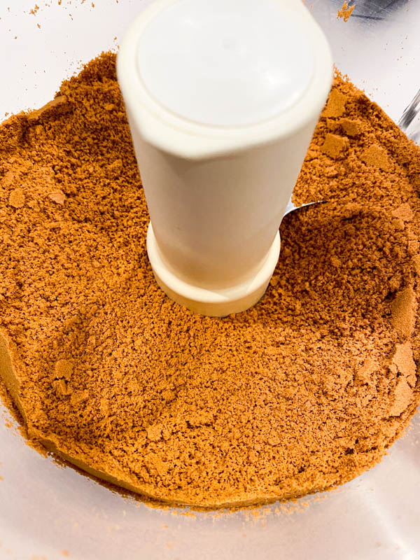 The malt biscuits have been processed to a fine crumb.