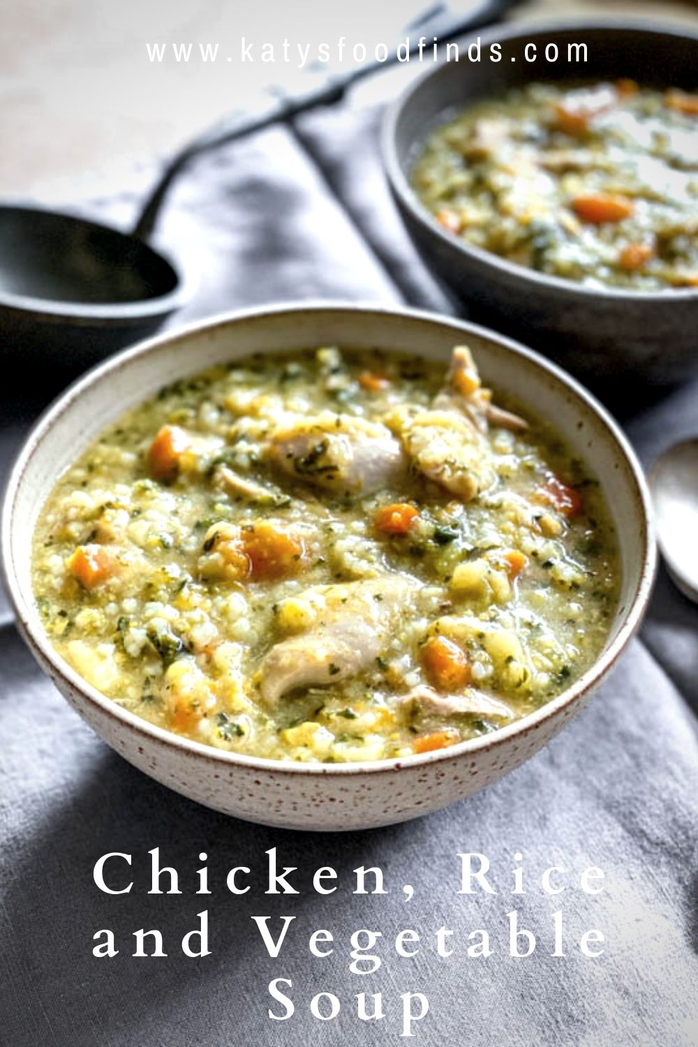 Chicken Rice and Vegetable Soup - Katy's Food Finds