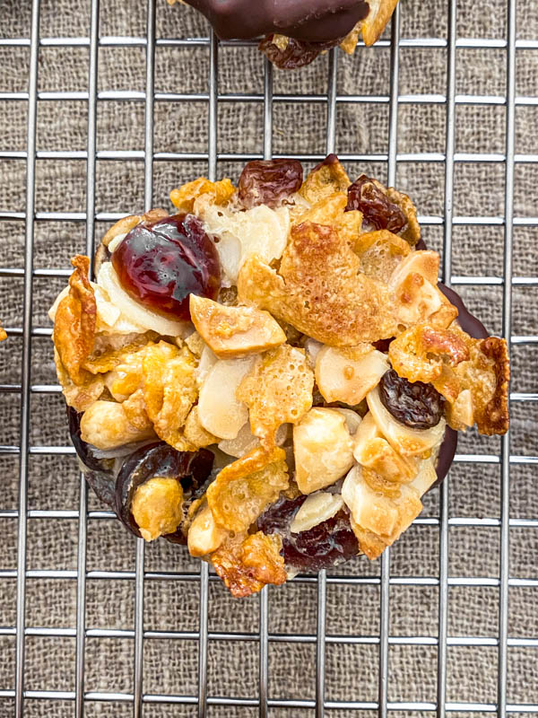 A close up of one of the florentines.